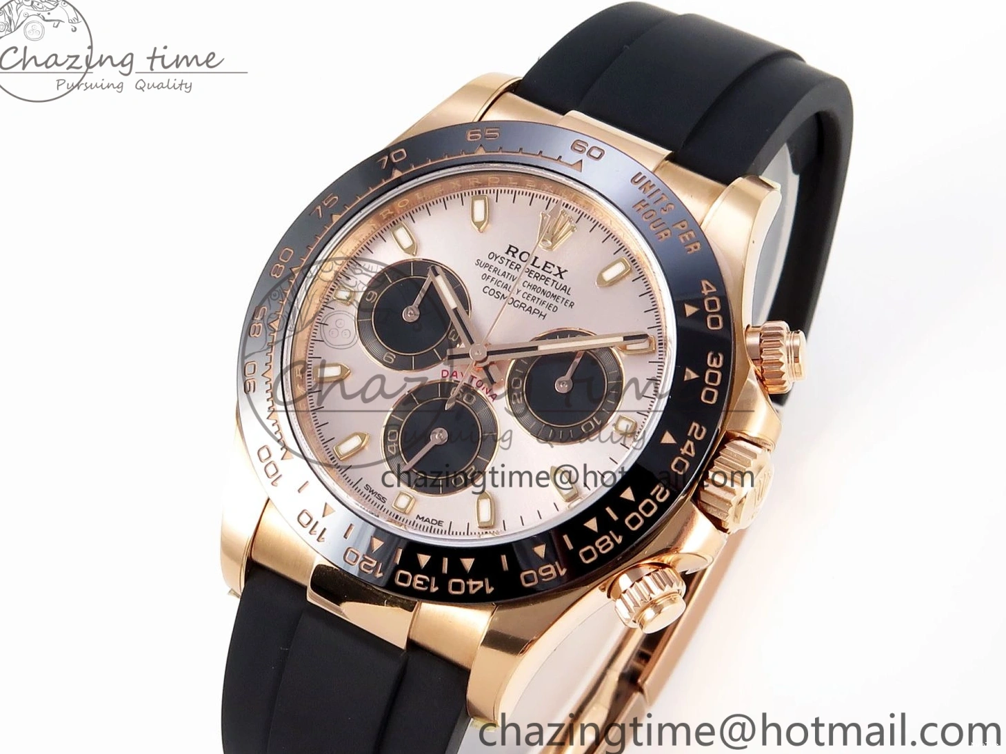 MiroTime 0322 Daytona 116515 Clean 1:1 Best Edition Silver Dial RG Markers on Oysterflex Strap SA4130 V WrinkleFree 1965